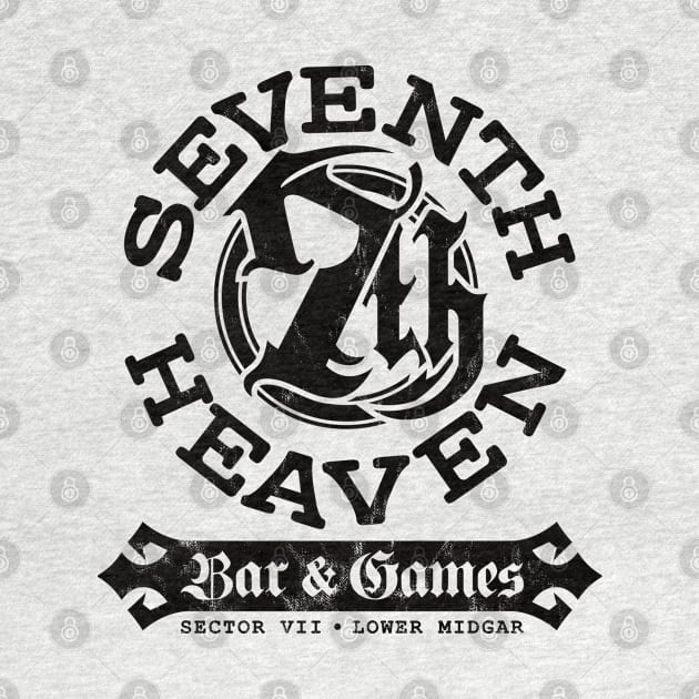 Seventh Heaven • Bar & Games (Black) by forgottenart